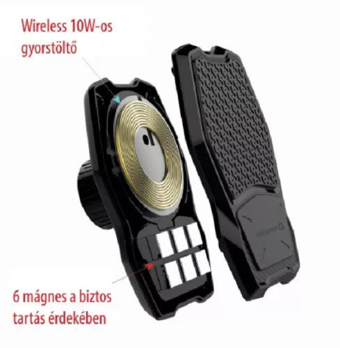 Swissten WM1-AV3 autós telefon tartó vezeték nélküli töltő
