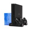 FroggieX Cooling Charging Stand & Storage PS4 fekete konzol hűtő + töltőállomás + lemez tartó