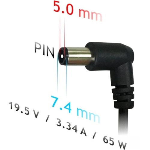 Akyga AK-ND-05 19,5V/3,34A/65W 7,4x5mm DELL notebook hálózati töltő