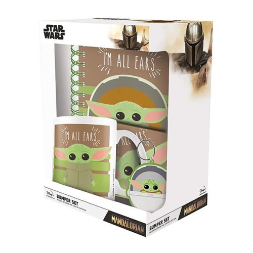 Star Wars: The Mandalorian "I'm All Ears" Premium A5 füzet + kulcstartó + 320ml bögre + alátét csomag