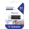 Verbatim 49318 Store'n'Go PINSTRIPE 64GB USB 3.0 fekete Flash Drive