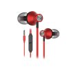 Snopy Fülhallgató - SN-J19 Red (mikrofon, 3.5mm TRRS jack, 1.2m kábel, piros)