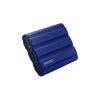 SAMSUNG Hordozható SSD T7 Shield, USB 3.2 Gen.2 (10Gbps), 2TB, Kék