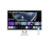 LG Smart IPS monitor 31.5" 32SR50F-W, 1920x1080, 16:9, 250cd/m2, 8ms, 2xHDMI/2xUSB/Bluetooth/AirPlay, hangszóró
