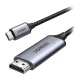 UGREEN MM142 4K UHD USB-C–HDMI kábel, 1,5 m (fekete)