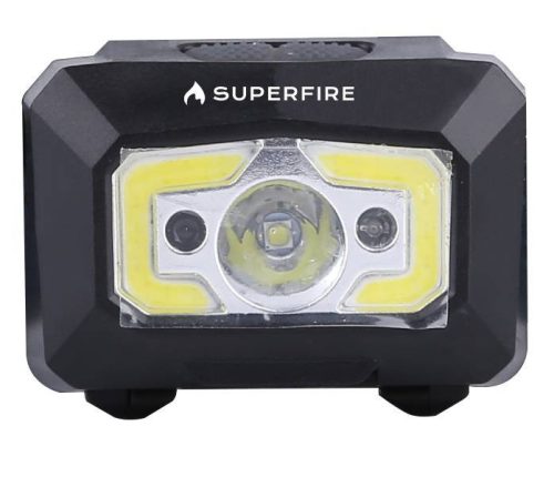 Fejlámpa Superfire X30 – 340 lm, USB, 5 mód, 130 m