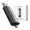 UGREEN USB + USB-C adapter SD + microSD kártyaolvasó (szürke)