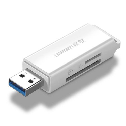 UGREEN CM104 SD/microSD USB 3.0 memóriakártya-olvasó (fehér)