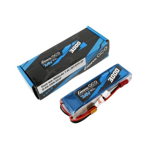 Gens ace 3000mAh 7.4V 1C 2S1P LiPo akkumulátor