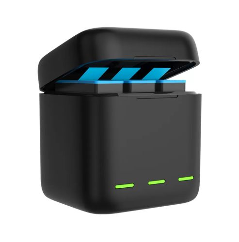 Telesin háromcsatornás töltődoboz GoPro Hero 12 / Hero 11 / Hero 10 / Hero 9 kamerákhoz