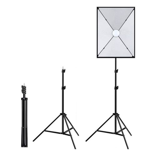 Stúdió szett Puluz LED softbox 50x70cm, állvány, LED izzó 1 db PU5070EU