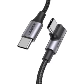   UGREEN US334 USB-C-USB-C ferde kábel, 5A, PD 100W, 2m (fekete)