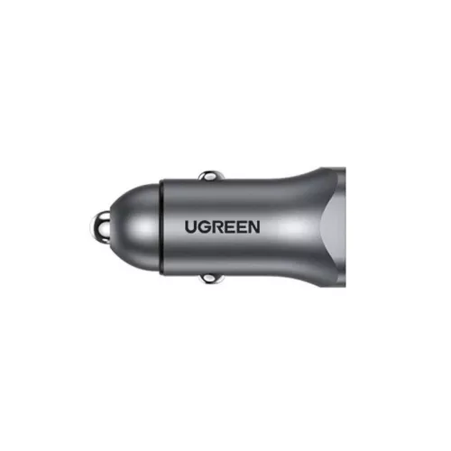 UGREEN CD130 autós töltő, USB-A+PD 3.0, USB-C, QC3.0 30W (szürke)