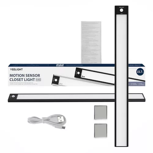Yeelight A40 mozgásérzékelő szekrényvilágítás 40cm, 4000K (fekete)