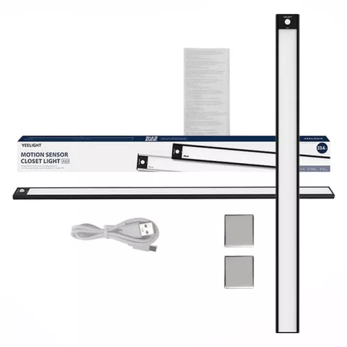 Yeelight A60 mozgásérzékelő szekrényvilágítás 60cm, 4000K (fekete)