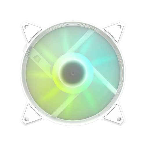 Darkflash C6 számítógépes ventilátor 3 az 1-ben készlet, ARGB, 120x120 (fehér)