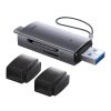 Baseus Lite Series SD/TF memóriakártya olvasó, USB + USB-C (szürke)