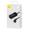 Baseus GaN3 Pro Töltő / elosztó, 2xUSB + 2xUSB-C + AC, 100W (fekete)