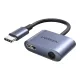 UGREEN CM231 USB-C–3,5 mm mini jack audio adapter (szürke)