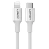 UGREEN US171 Lightning-USB-C kábel, 3A, 1,5 m (fehér)