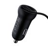 Baseus S-16 Autós Bluetooth MP3-lejátszó + töltő, T alakú, OS (fekete)