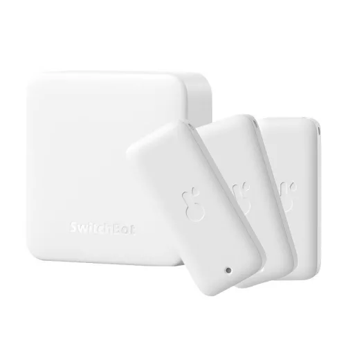 Intelligens vezérlőpanel + 3x SwitchBot Hub Mini hőmérséklet- és páratartalom érzékelő