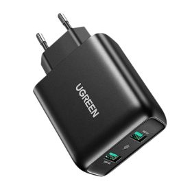 UGREEN 2xUSB-A hálózati töltő, 18 W, PD3.0, EU (fekete)