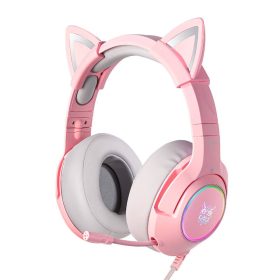 ONIKUMA K9 Pink RGB RGB Gaming fejhallgató