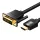HDMI-DVI (24+1) kábel Vention ABFBI 3m, 4K 60Hz/ 1080P 60Hz (fekete)