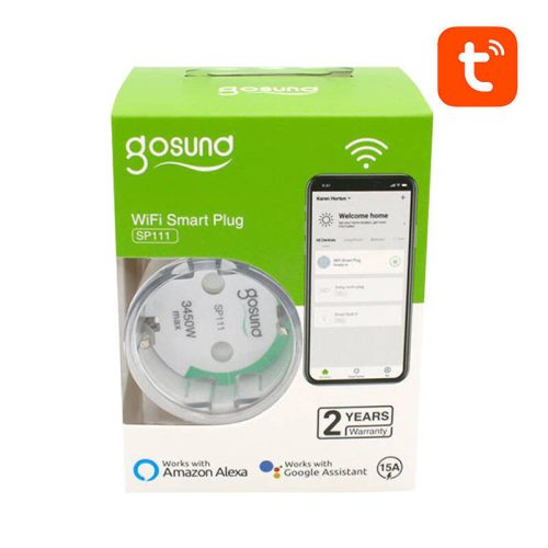 Gosund SP111 3680W 16A WiFi intelligens aljzat, Tuya 4 darabos kiszerelésben