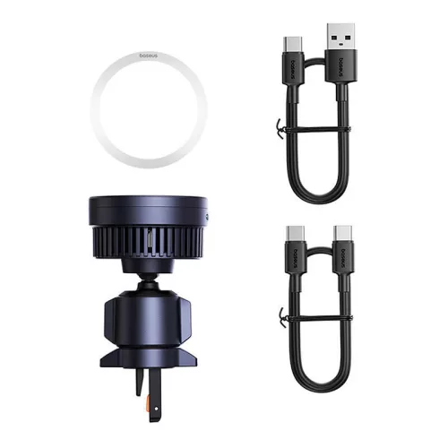 Autós tartó induktív töltővel Baseus MagPro 15W Qi2.0 (fekete)