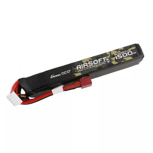 Gens ace 25C 1500mAh 3S1P 11.1V Airsoft Gun Lipo akkumulátor T PLug csatlakozóval