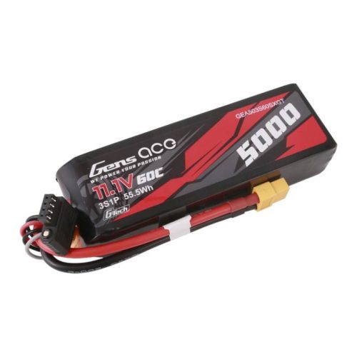 Gens ace G-Tech 5000mAh 11.1V 60C 3S1P Lipo akkumulátor XT60 csatlakozóval