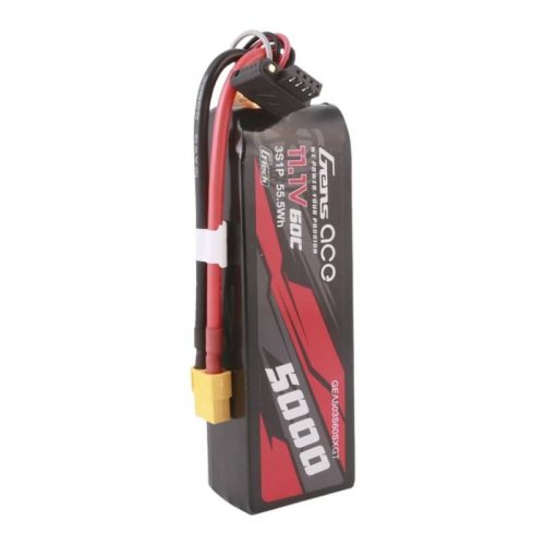 Gens ace G-Tech 5000mAh 11.1V 60C 3S1P Short-Size Lipo akkumulátor XT60 csatlakozóval