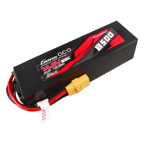 Gens ace G-Tech 8500mAh 14.8V 60C 4S1P Lipo PC akkumulátor XT90 csatlakozóval