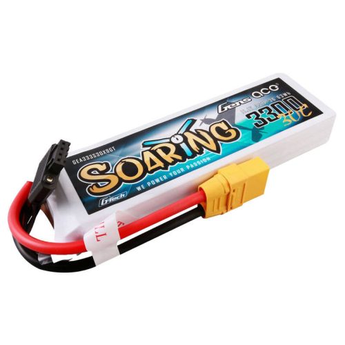 Gens ace G-Tech Soaring 3300mAh 11.1V 30C 3S1P Lipo akkumulátor XT90 csatlakozóval
