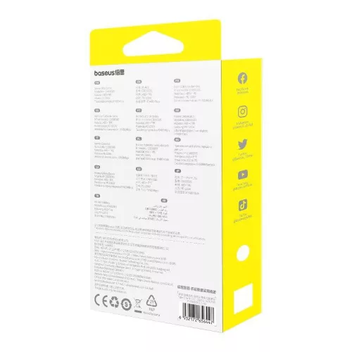 Gyors töltőkábel 3in1 Baseus Free2Draw USB-C USB-C/Lightning/Micro 100W, 1,1m (fehér)