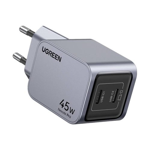 UGREEN Nexode Pro fali töltő, 45W, 2x USB-C (szürke)