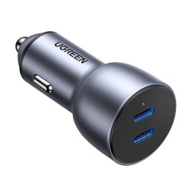 UGREEN CD213 autós töltő, 2x USB-C, 36W (szürke)