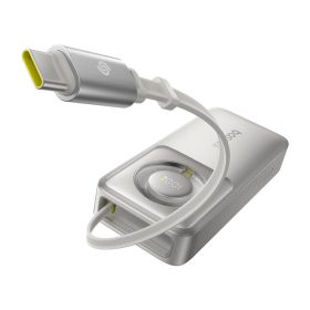   Baseus Free2Pull powerbank kábellel, 10000mAh, 30W (szürke)