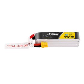   Tattu 3s 550mAh 95C 11.4V HV Lipo akkumulátor XT30 Plug Long-Pack csatlakozóval