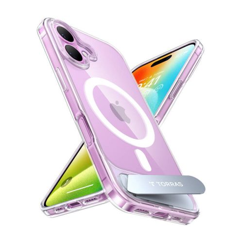 Torras Pstand sorozatú tok iPhone 16-hoz (átlátszó)