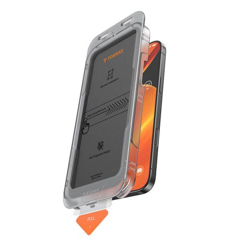 Mester adatvédelmi üveg telepítése iPhone 16 Plus készülékhez