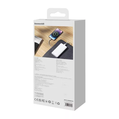 Baseus Airpow powerbank, 10000mAh, 20W (fehér)