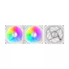 Darkflash Gauss G24 3 az 1-ben számítógépes ventilátorok (fehér)