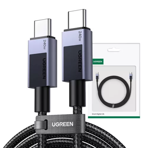 UGREEN L513 USB-C-USB-C PD töltőkábel, 2m (szürke)
