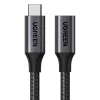 UGREEN US372 USB-C-USB-C Gen2 hosszabbító kábel, 1m (fekete)