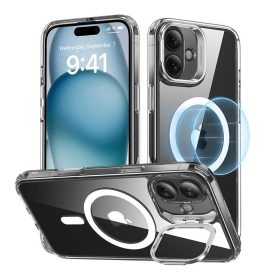   ESR Classic Hybrid (HaloLock) tok állvánnyal iPhone 16 Plus készülékhez (átlátszó)