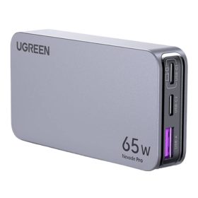   UGREEN Nexode Pro lapos fali töltő, 65W, GaN, 2x USB-C + USB