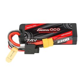   Gens ace G-Tech 2200mAh 7.4V 2S1P 60C GRP-76 Hardcase Lipo akkumulátor XT60 csatlakozóval